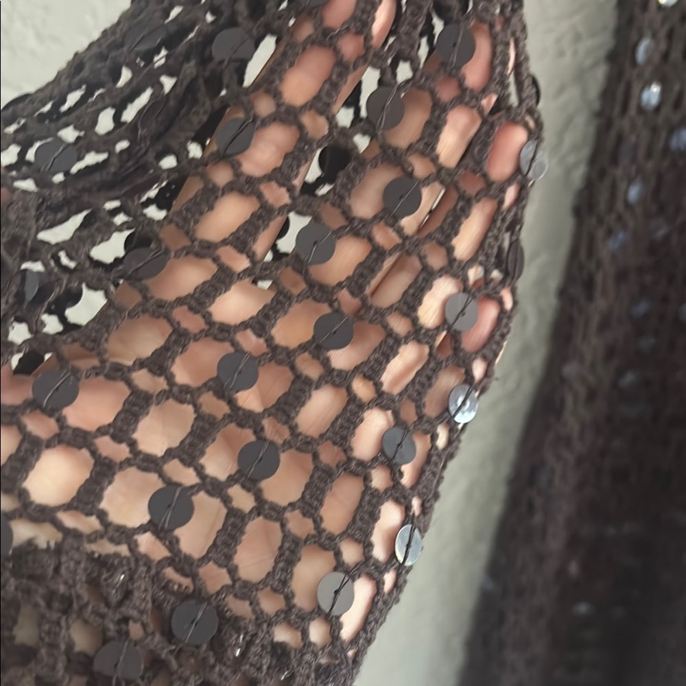 WALTER BAKER
Coco Sequin Crochet Sheer Sheath Midi Dress - Picture 3 of 5